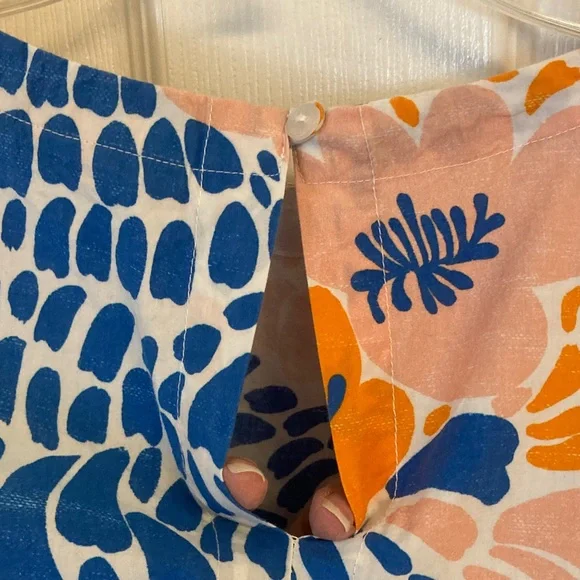 Oliphant Blue and Orange Patterned Blouse - Picture 7 of 10